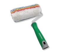 DEWEPRO Rullo da 18cm con staffa a incastro - Rullo colorato a pelo lungo con impugnatura a 2 componenti - adatto per vernici a dispersione, colori acrilici, colori in lattice, silicone e silicone