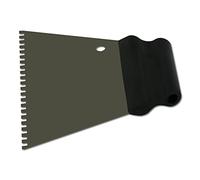 DEWEPRO Spatola Dentata Per Colla 180 mm 4 x 4 mm In Acciaio Inox - Spatola Trapezoidale Per Piastrelle, Malta E Rasatura - Impugnatura Ergonomica Per Pareti E Pavimenti