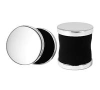 DEWGEM Tappi per le orecchie da donna in acciaio inox nero tappi e tunnel per uomo in silicone morbido tappi per le orecchie dimensioni 2G 0G 00G 1/2 pollice doppio svasato orecchio selle dimensioni 0