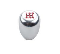 DEWHEL JDM - Pomello del cambio manuale universale a 5 velocità, M10 x 1,5, avvitabile, colore: Argento