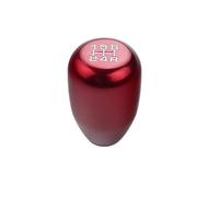 DEWHEL, pomello del cambio manuale a 5 marce a vite M10 x 1,25, in alluminio, rosso