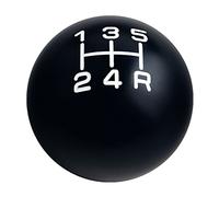 Dewhel - Pomello per cambio manuale ponderato, in alluminio, 200 g, 5 marce, M12 x 1,25, M10 x 1,5, M10 x 1,25, M8 x 1,25, M8 x 1,25, colore: Nero/Bianco