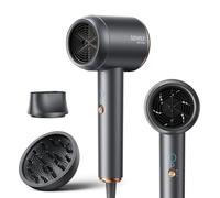 DEWILY - Asciugacapelli professionale agli ioni con diffusore, 1800 W, asciugacapelli ad asciugatura rapida, con diffusore concentratori, 2 velocità e 4 impostazioni di calore, asciugacapelli da