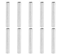 Dewin 10pcs Round Spacer Alluminio in lega di supporto non thread Supporto di supporto per 6 mm Diametro esterno (Lunghezza 43 mm)