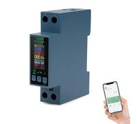 DEWIN 8 in 1 Misuratore Consumo Elettrico WiFi 40A AC85-290V Contatore Energia Elettrica WiFi Tuya Smart Meter con Protezione da Sovratemperatura e Sovracorrente(KWS-303WiFi)