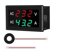 DEWIN Amperometro Voltmetro Digitale LCD AC50-500V 120A Amperometro Voltmetro da Pannello Misuratore di Tensione di Corrente Multimetro Display del Pannello con CT