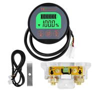 DEWIN Battery Monitor, 8-120V 350A Tester Batteria Auto Monitor Batteria Amperometro e Voltmetro per Batteria Auto con Cavo da 2M per Auto Motoscafo Caravan Camper Solare