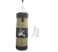 DEWIN Boxe Sacco di Sabbia per Allenamento, Sacco Da Boxe Sospeso da Fitness Attrezzatura per MMA, Kickboxing, Muay Thai, Arti Marziali (Verde-0,8 m) - Non riempito