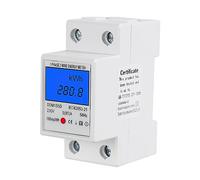 DEWIN Conta Kilowatt,5(80) A 230V 50Hz Contatore Energia Elettrica Misuratore Consumo Elettrico Contatore Elettrico con Schermo LCD Contascatti Elettrico 220 su Guida DIN