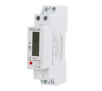 DEWIN Contatore di Energia,5(32) A 220V Contatore kwh Contascatti Elettrico Contatore Energia Elettrica Monofase Conta Scatti Monofase per Barra DIN