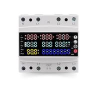 DEWIN Contatore Energia Elettrica Trifase,Contatore Energia Elettrica Trifase Wifi con Sbilanciamento di Tensione/Ritardo di Sovracorrente/Sottotensione E Protezione da 100A AC 230V.