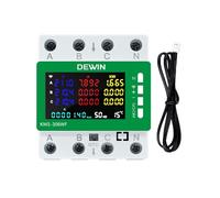 DEWIN Contatore Energia Elettrica Trifase Wifi,80A 220VAC Misuratore di Consumo Elettrico Trifase Wifi con Misurazione Protezione da Sovratensione, Sottotensione, Sovracorrente, Sovratemperatura, ecc.