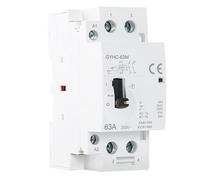 DEWIN Contattore CA,Teleruttore 220V 2P 63A 2NO Contattori CA Contattore CA Domestico Monofase Contattore Automatico Manuale su Guida DIN