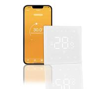 DEWIN Cronotermostato WiFi,16A Termostato WiFi Termostato Smart Cronotermostato da Parete Smart Home Supporta il controllo vocale "Alexa" o "Google Assistant"