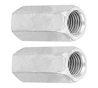 DEWIN Dadi Lunghi Esagonali 2 Pcs Acciaio a Zinco M 1 6 * 50 Dado Esagonale Lungo Dado Esagonale Filettatura Filettata per il Costruttore Industriale di Workshop