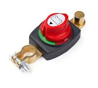 DEWIN Interruttore Stacca Batteria per Auto 12V 24V 48V Stacca Batteria per Auto Disconnettore Regolabile 180° Impermeabile di Spegnimento（A71002）