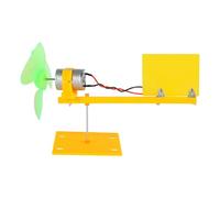 DEWIN Kit generatore eolico fai-da-te,Mini Motore a Turbina Kit Generatore Micro Eolico Verticale 0,01V-24V con pale di Supporto