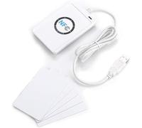 DEWIN Lettore NFC, ACR122U NFC Writer Lettore e Scrittore NFC Lettore Cie NFC RFID ACR122U ISO 14443A/b Software Gratuito in Bianco NFC Card Lettore Cie USB
