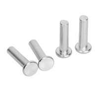 DEWIN M6 Rivet a Testa Rotonda in Acciaio Solido 20pcs GB867 Rivet in Alluminio a Testa Piatta Rivet a Testa Piatta per la Riparazione della Maniglia di Zaino per Guasta (M6*30)