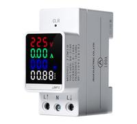 DEWIN Misuratore Consumo Elettrico,100A AC80-270V Wattmetro Misuratore di Consumo Elettrico Contascatti Elettrico Potenza di Tensione di Corrente su Guida DIN