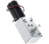 DEWIN Motoriduttore a Vite Senza Fine, Motoriduttore a vite senza fine commutabile a velocità elevata, Albero da 8 mm per finestre, Apriporta, Attrezzature pubblicitarie (12V 50RPM)