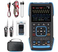DEWIN Oscilloscopio 2C53T, 3 in 1 Oscilloscopio Digitale/Multimetro/Generatore di Segnali Larghezza di Banda A 2 Canali 50 MHz Frequenza di Campionamento 250MSPS/19999 Conteggi (2C53T)