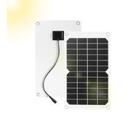 DEWIN Pannello Solare 12V 20W Pannello Solare Portatile Pannello Fotovoltaico Kit Pannello Solare 12V con Batteria per Connettore di Ricarica per Auto Camper, Case da Giardino, Barche