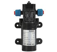 DEWIN Pompa Acqua Alta Pressione,4L/min 60W 18V Pompa Autoadescante Membrana ad Alta Pressione Pompa Acqua Pressione Interruttore Automatico