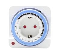 DEWIN Presa Timer 24 Ore, Presa Timer 24 Ore Interruttore Programmabile Meccanico Spina Elettrica Interna da Muro Spina Europea 230 V