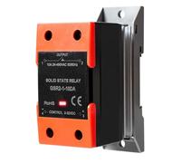 DEWIN Rele Solid State 12V 220V Relè Stato Solido Piccolo Relè a Stato Solido Monofase SSR DC 3-32V AC 24-480V GSR2-1-10DA (con dissipatore di calore)