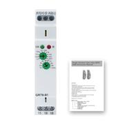 DEWIN Relè Temporizzatore,GRT6-B1 Relè con Ritardo Temporizzato Relè Elettronico con Scompaggio Ritardato per Automazione Illuminazione e Attrezzature AC/DC24V-240V