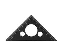 DEWIN Righello Ad Angolo di 45 Gradi Strumento di Misurazione per la Lavorazione del Legno con Righello Ad Angolo Triangolare in Lega di Alluminio 45 Gradi