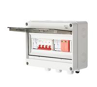 DEWIN Scatola Combinatrice Fotovoltaica,DC 1000V 63A Scatola di Collegamento Solare PV Scatola di Distribuzione Combinata con Scaricatore di Sovratensione e 30A Fusibili per Pannelli Solari Sistema