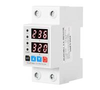 DEWIN Stabilizzatore di Tensione 220V,Protezioni di Sovratensione e Sottotensione Scaricatore di Sovratensione 220V 40A Protettore di Tensione Regolabile