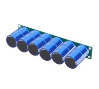 DEWIN Super Farad Condensatore, 16 V 83 F Super Farad, 6 condensatori 2,7 V 500 F, collegamento in serie monopetta per avviamento auto, energia solare, vento motore