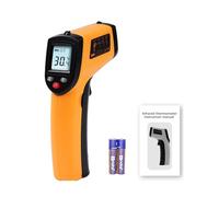 DEWIN Termometro Laser,Termometro Infrarossi -50°C～400°C Termometro Laser per Forno Pizza Display a LCD Retroilluminato - per Auto, BBQ, Freezer (non per Umani)