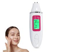 DEWIN Tester di Idratazione Della Pelle, Tester Dell'umidità Dell'acqua Dell'Olio Della Pelle del Display LCD di Modo, Analizzatore del Sensore Della Pelle Dell'analizzatore (Colore : Bianca)