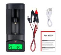 DEWIN Tester di resistenza interna della batteria,Tester di tensione e resistenza interna per batterie al litio Applicabile a batterie al litio, al piombo, al carbone, alcaline, a bottone, ecc.