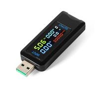DEWIN Tester USB, 0-5A 4.5-36V Tester USB Multimetro Digitale Volt Amperometro Digitale di Tensione e Corrente for Dispositivo Mobil