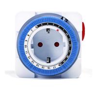 DEWIN Timer Presa Elettrica,Timer Meccanico da 24 Ore Presa Programmabile con 96 Segmenti Giornaliero AC230V 16A 3680W