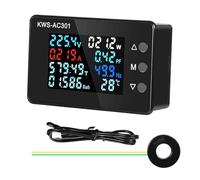 DEWIN Voltmetro Amperometro Digitale, Voltmetro Amperometro AC Tester di Tensione Pannello AC 50-300V 100A Rilevatore di Tensione Misuratore di Corrente Amp Volt Gauge