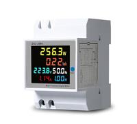 DewinLVD Misuratore Consumo Elettrico,6 in 1 Contatore Energia Elettrica 100A 220V Monofase Misuratore Consumo Elettrico Tipo su Guida DIN,Salvataggio Automatico in Caso di Interruzione di Corrente