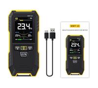 DewinLVD Misuratore Umidità Legno, Misuratore Umidità Muri Senza Ago Rilevatore Umidità con Display LCD 4 Modalità di Misurazione non Invasivo