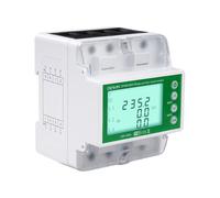 DewinLVD Tuya WiFi - Contatore intelligente a due direzioni, 3 fasi, con protezione da sovracorrente e sottotensione, protezione da sovracorrente, 100 A, 380 VAC, colore: Bianco
