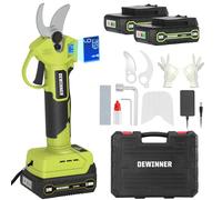 DEWINNER Forbici Potatura a Batteria Brushless 200W, Lama SK5, LCD Display, 2x2000mAh Batterie, 25mm Diametro Regolabile, Cesoie Elettriche Senza Fili per Alberi, Fiori, Frutteti, Giardino