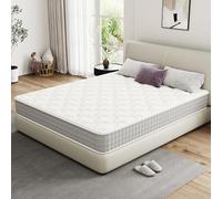 DEWINNER Materasso matrimoniale 140x190,Alto 20cm,Materasso a Molle e Schiuma, Insacchettate Sostegno Perfetto, Confortevole e Traspirante, Durezza Media,Ortopedico Ergomico e Antibatterico