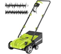 DEWINNER Scarificatore arieggiatore elettrico 2in1 per prato -1500 Watt - larghezza di lavoro 32 cm - sacco di raccolta da 30L, 4 Livelli di Profondità di Lavoro Regolabile da -12 biz + 4 mm