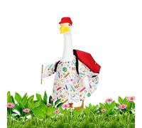 Dewireaey Costume da oca - Set di 4 pezzi da giardino con oche | 58 cm statue d'oca, abbigliamento per bambini, uso quotidiano, casa, campeggio, giardino, eventi