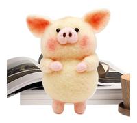 Dewireaey Decorazione Per Scrivania A Forma Di Animale,Peluche Animali Piccoli Artigianali In Feltro | Mini Bambole Carine da Scrivania per Uomini Donne Bambini Colleghi Amici