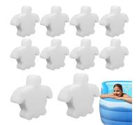 Dewireaey Spugne da Vasca Idromassaggio,Spugna Assorbi Olio Per Piscina | Pulitore Schiuma Spa Rimuove Assorbe Per Piscina Giardino Patio Inverno Pavimento Tavolo 10 Pezzi Forma Tartaruga